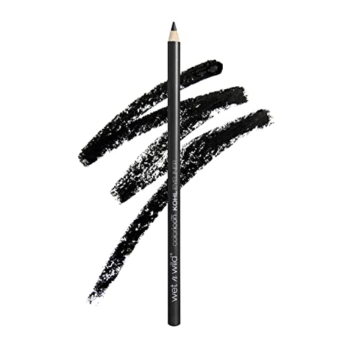 wet n wild Color Icon Kohl Eyeliner Pencil - Rich Hyper-Pigmented Color, Smooth Creamy Application, Long-Wearing Versatility, Matte Finish, Cruelty-Free & Vegan - Baby's Got Black - Morena Vogue