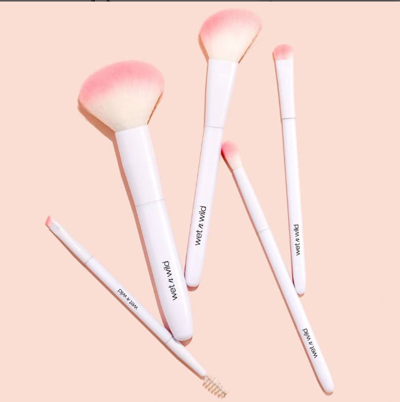 wet n wild Eyebrow and Liner Brush, Dual-Ended Angled Bristles with Ergonomic Handle for Comfortable Precision Control - Morena Vogue