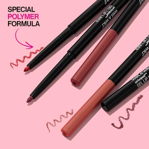 wet n wild Lip Liner Perfect Pout Matte Retractable Gel Lip Liner Pencil, Purple Lay Down the Mauves - Morena Vogue