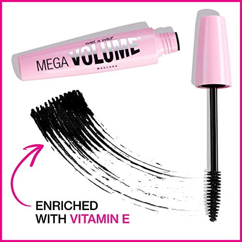 wet n wild Mascara Mega Volume Mascara, Very Black, 0.21 Ounce - Morena Vogue