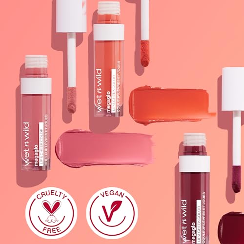 wet n wild Mega Glo Lip & Cheek Color, Creamy Berry Stain, Buildable Multi-Use Soft Matte Finish, Vegan & Cruelty-Free - Berry True - Morena Vogue