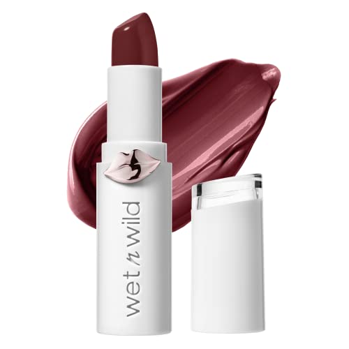 wet n wild Mega Last High-Shine Lipstick Lip Color, Infused with Seed Oils For a Nourishing High-Shine, Buildable & Blendable Creamy Color, Cruelty-Free & Vegan - Raining Rubies - Morena Vogue