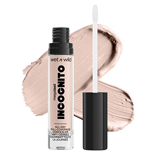 wet n wild Mega Last Incognito All-Day Full Coverage Liquid Matte Concealer, Light Beige, 0.18 Ounce - Morena Vogue