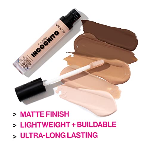 wet n wild Mega Last Incognito All-Day Full Coverage Liquid Matte Concealer, Light Beige, 0.18 Ounce - Morena Vogue