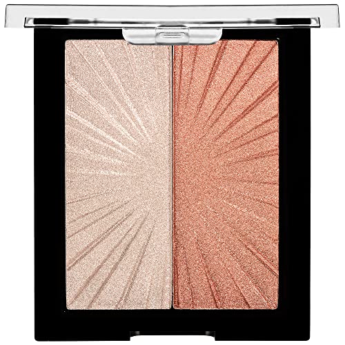 Wet n Wild MegaGlo Blushlighter, Blendable Blush & Highlighter Set, Shimmery Metallic Finish, Highlight Bling - Morena Vogue