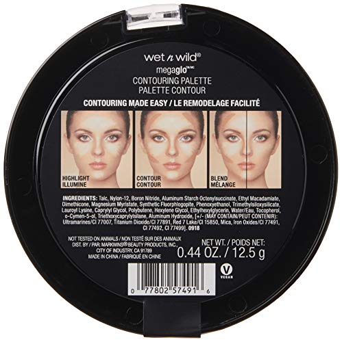 wet n wild MegaGlo Contour Palette, Dulce De Leche | Contouring Powder Face Kit | Flawlessly Sculpted Face - Morena Vogue