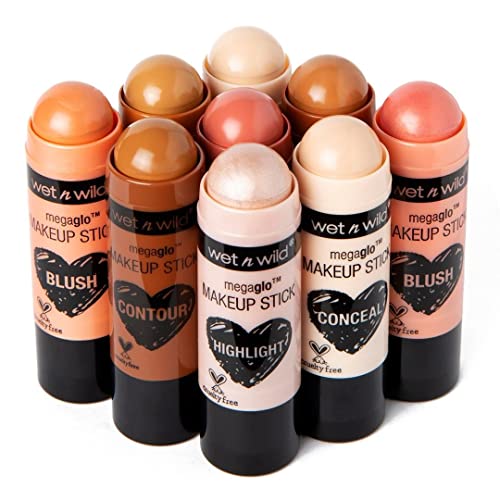 wet n wild MegaGlo Makeup Stick, Buildable Color, Versatile Use, Cruelty-Free & Vegan - When The Nude Strikes - Morena Vogue