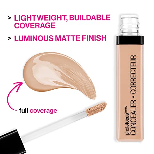 wet n wild Photo Focus Concealer, Light/Med Beige, Under Eyes, Makeup, Blemish, Full Coverage, Lightweight - Morena Vogue