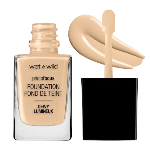 wet n wild Photo Focus Dewy Liquid Foundation Makeup, Soft Beige (Packaging May vary) - Morena Vogue