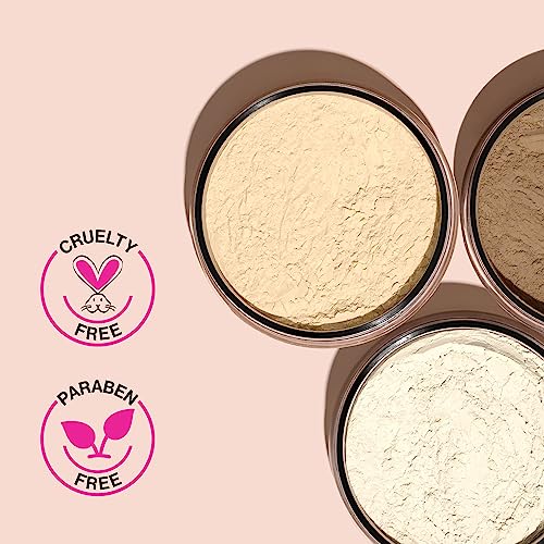 wet n wild Photo Focus Loose Baking Setting Powder, Highlighter Makeup, Fair to Medium & Tan Skin Tones, Translucent - Morena Vogue