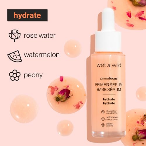 wet n wild Prime Focus Primer Serum for Face, Hydrating for Dry Skin, Makeup Primer Serum - Morena Vogue