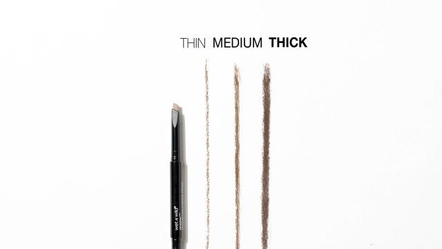 wet n wild Ultimate Eyebrow Retractable Definer Pencil, Dark Brown, Dual-Sided, Fine Tip, Shapes, Defines, Fills Brows Makeup - Morena Vogue