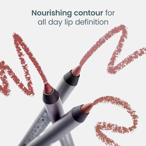 Wonderskin Lip Liner Pencil - 360 Contour Lipliner, Long Lasting Lip Pencil, Waterproof and Transfer-Proof Nude Lip Liner (Saddle) - Morena Vogue