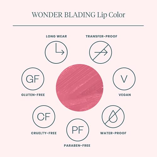 Wonderskin Wonder Blading Lip Stain Peel Off Masque - Long Lasting, Waterproof and Transfer Proof Nude Lip Tint, Matte Finish Peel Off Lip Stain (Whimsical Masque) - Morena Vogue